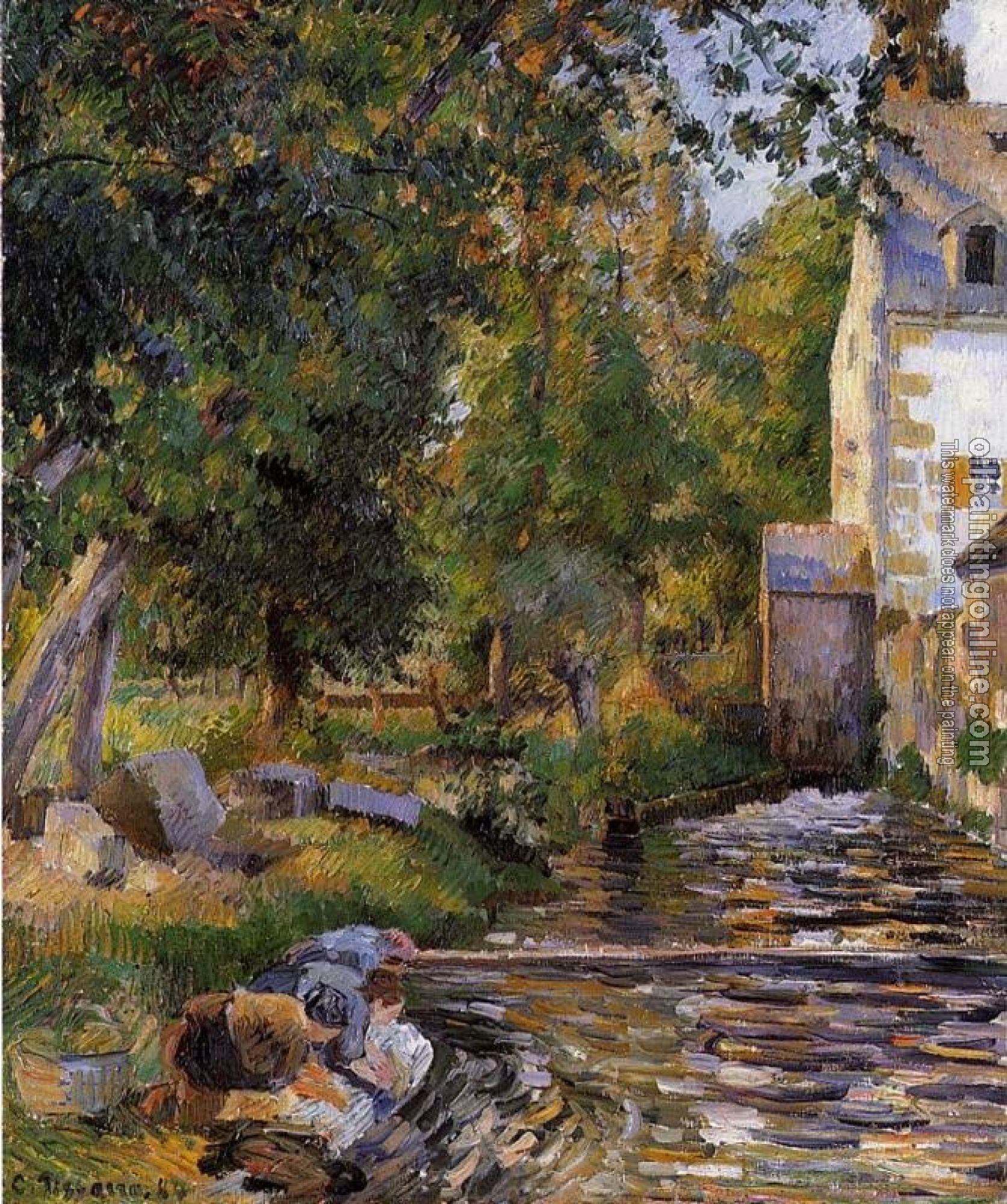 Pissarro, Camille - Laundry and Mill at Osny